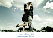 Stylish Font Holiday Photo Card