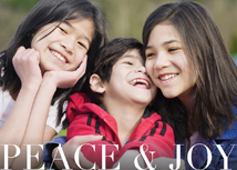 Peace & Joy Holiday Photo Cards