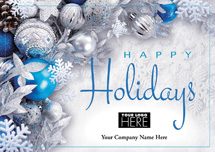 Blue Radiance Holiday Logo Cards