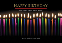Joyful Candles Birthday Cards